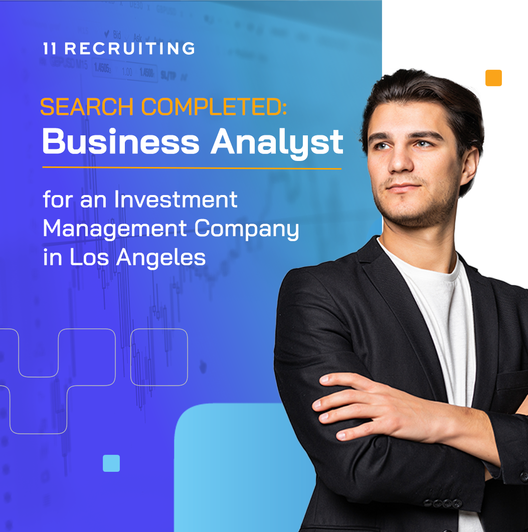 Image with Business Analyst in white texts